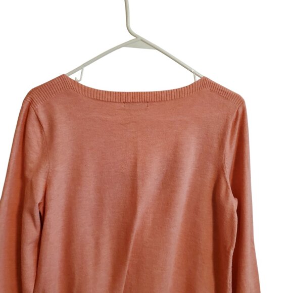 Croft & Barrow Coral Pull Over Lightweight Sweater Large - Picture 6 of 14